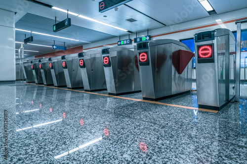 Entrance of metro railway station