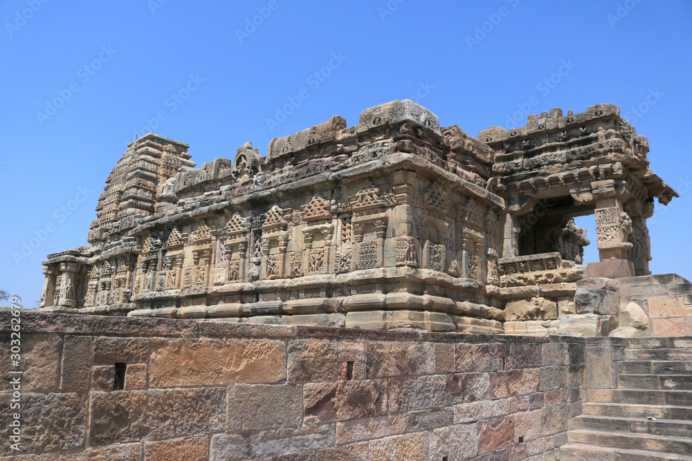 Papanatha temple in UNESCO World Heritage site, Pattadakal, Karnataka, INDIA