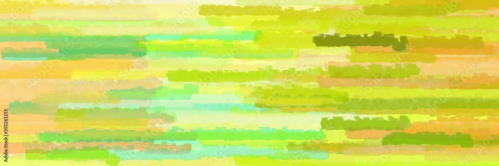 green yellow, pastel orange and tea green colors grunge texture graphic background with horizontal strokes