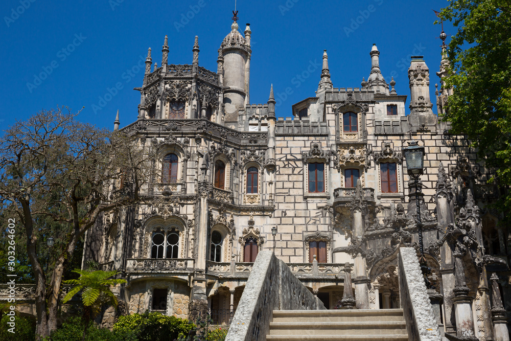 Quinta da Regaleira palace in the municipality of Sintra. Portugal