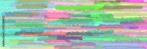 horizontal mosaic lines background graphic with dark sea green, baby pink and sky blue colors © Eigens