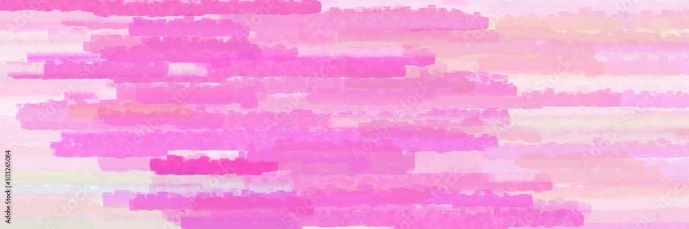 Obraz premium various horizontal lines graphic illustration with pastel magenta, violet and orchid colors