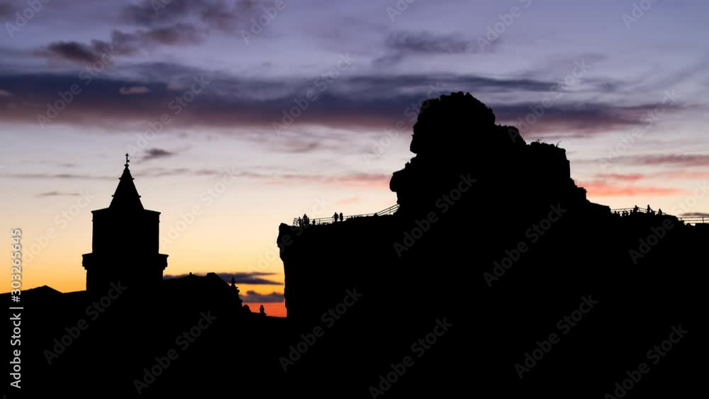 Matera, Time Lapse at Twilight of the underground city and its historical centre Sassi, UNESCO World Heritage Site and European Capital of Culture for 2019, Basilicata, Italy Matera, Time Lapse at Twilight of the underground city and its historical centre Sassi, UNESCO World Heritage Site and European Capital of Culture for 2019, Basilicata, Italy