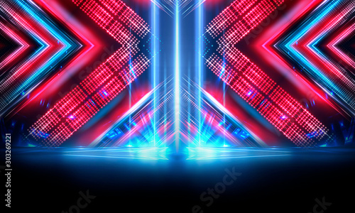 Background of empty show sc...