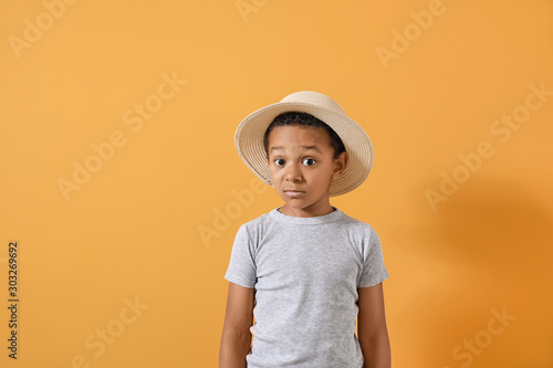 Surprised African-American ...