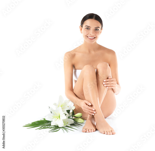Beautiful young woman with ...