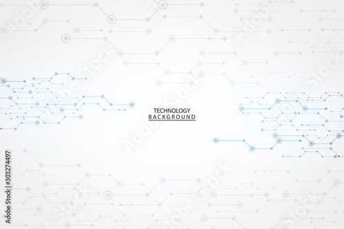 Abstract technology background Hi-tech communication concept futuristic digital innovation background for global web, connection, science. Vector illustration