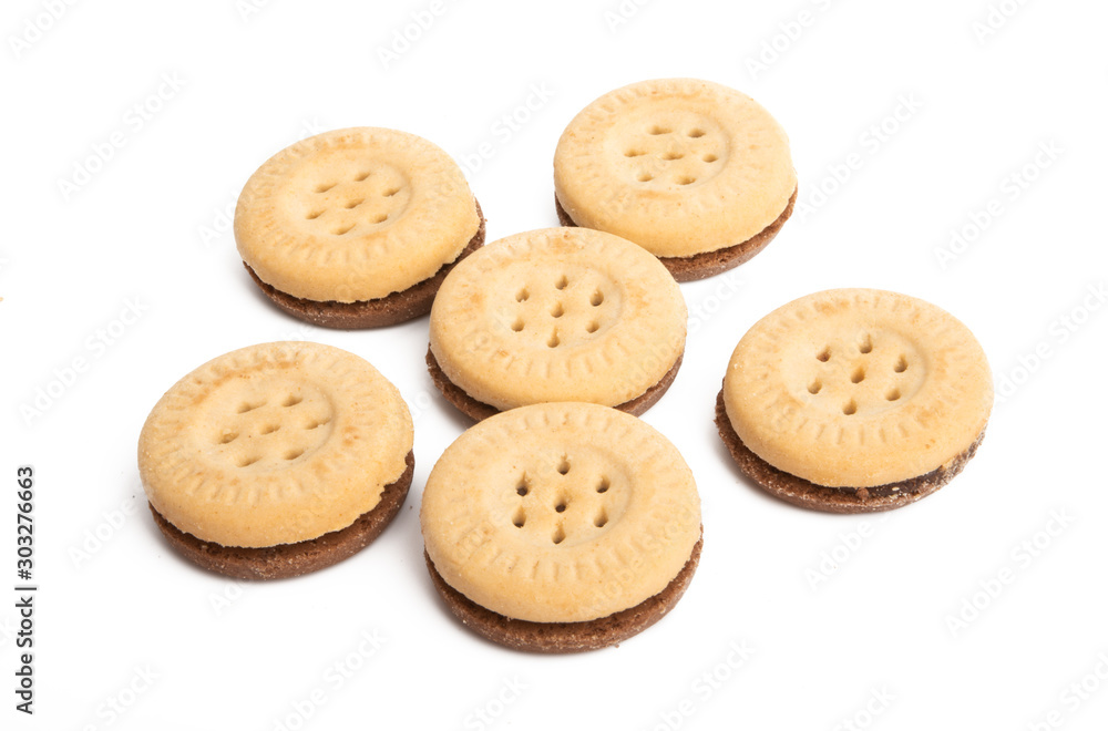 double chocolate chip cookie isolated double chocolate chip cookie isolated