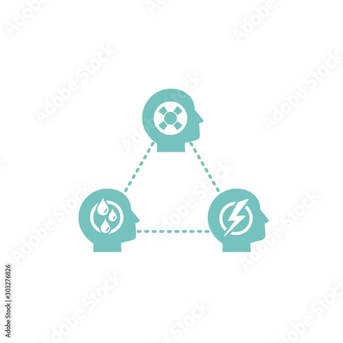 Karpman drama triangle scheme. Social model of human interaction between people in conflict.