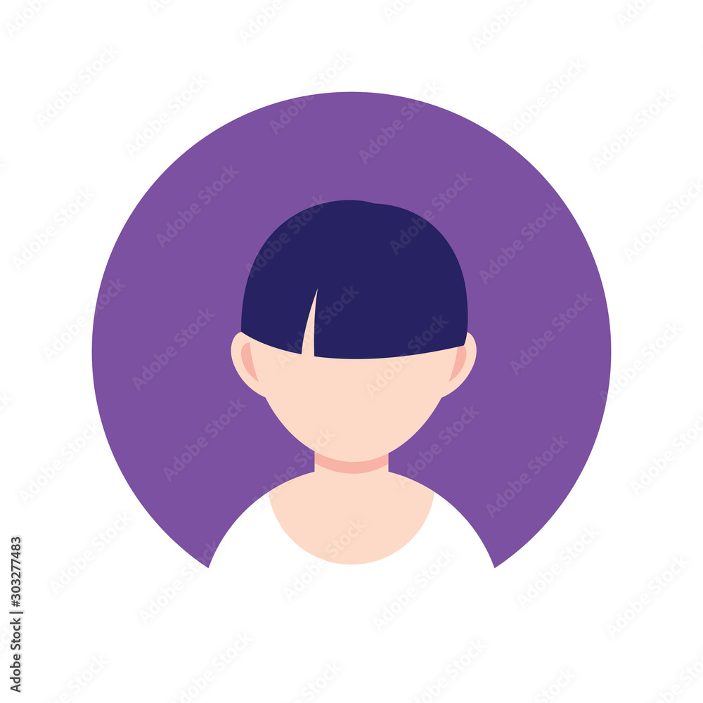 young guy avatar , person flat design icon young guy avatar , person flat design icon