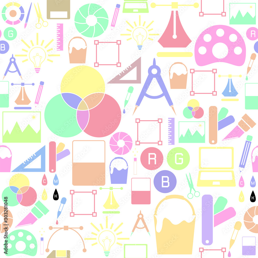 graphic design seamless pattern background icon. graphic design seamless pattern background icon.