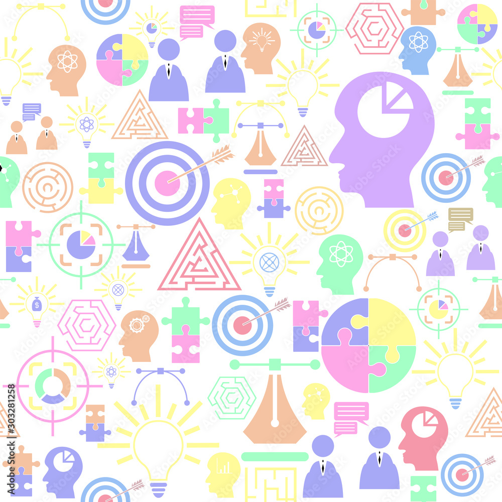 idea food seamless pattern background icon.