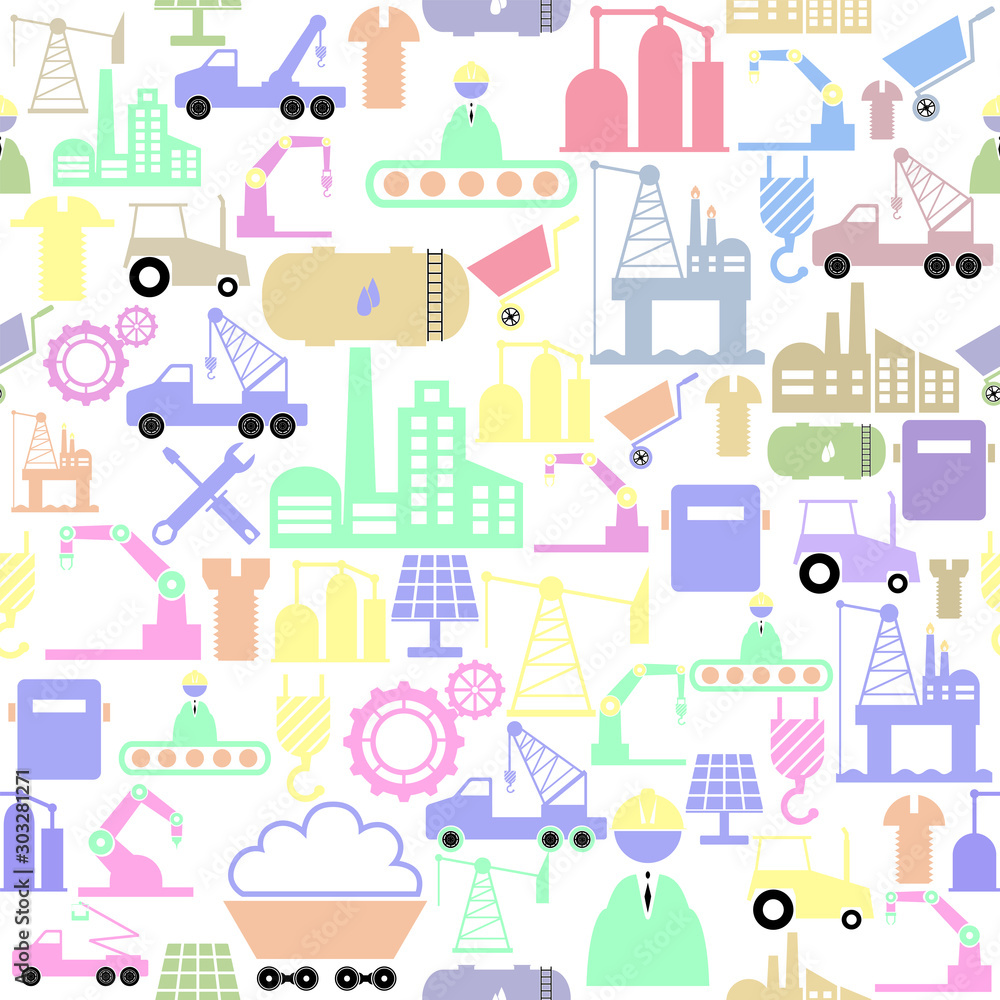 industry seamless pattern background icon. industry seamless pattern background icon.