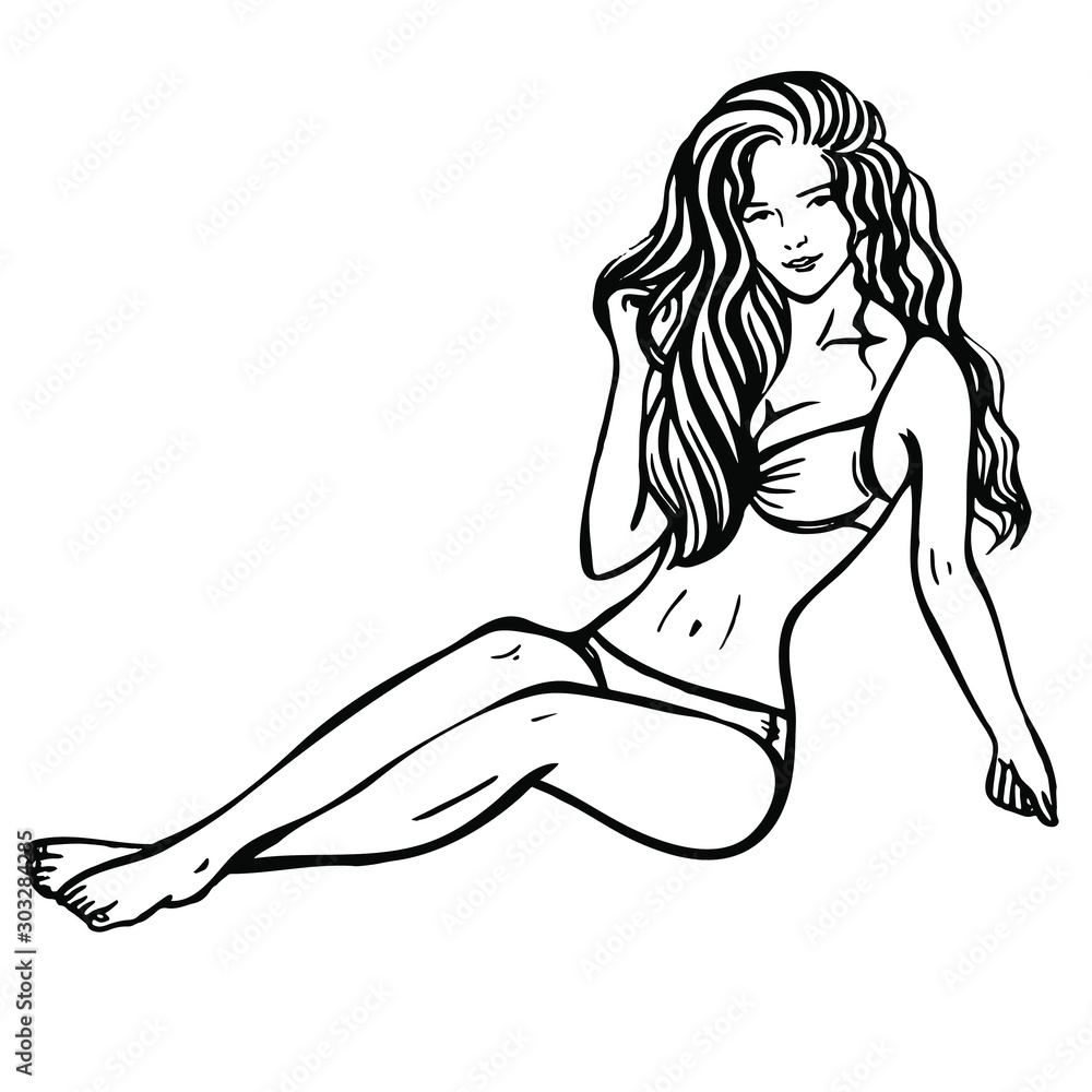 Sexy Woman Drawing Sexy Woman Drawing