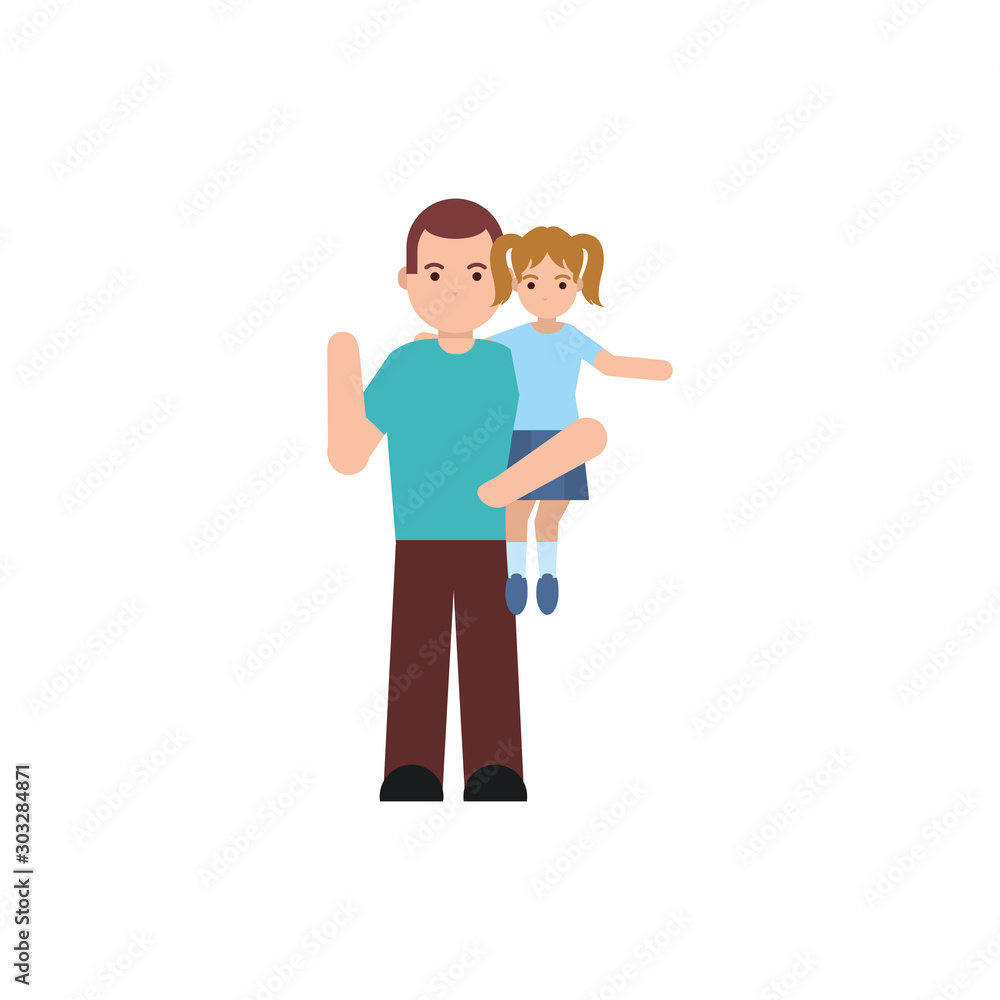 people member family flat image people member family flat image