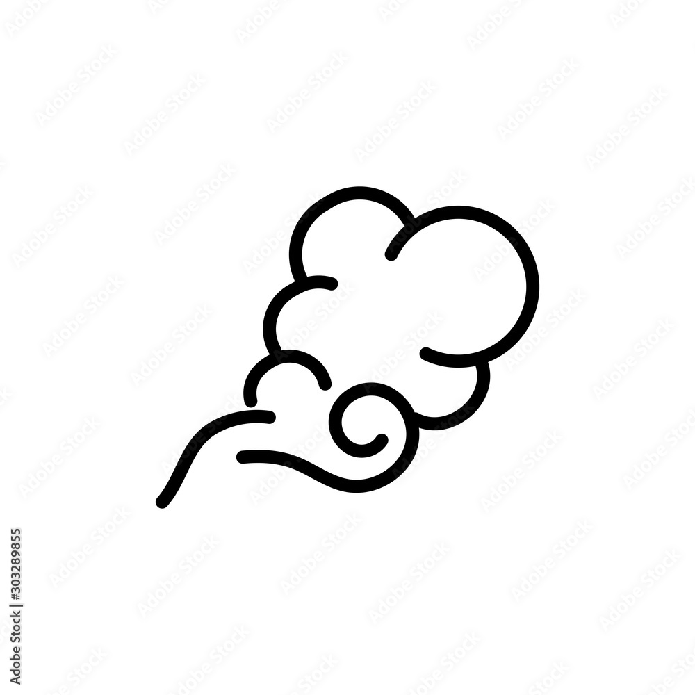 blows steam cloud comic smoke line style blows steam cloud comic smoke line style