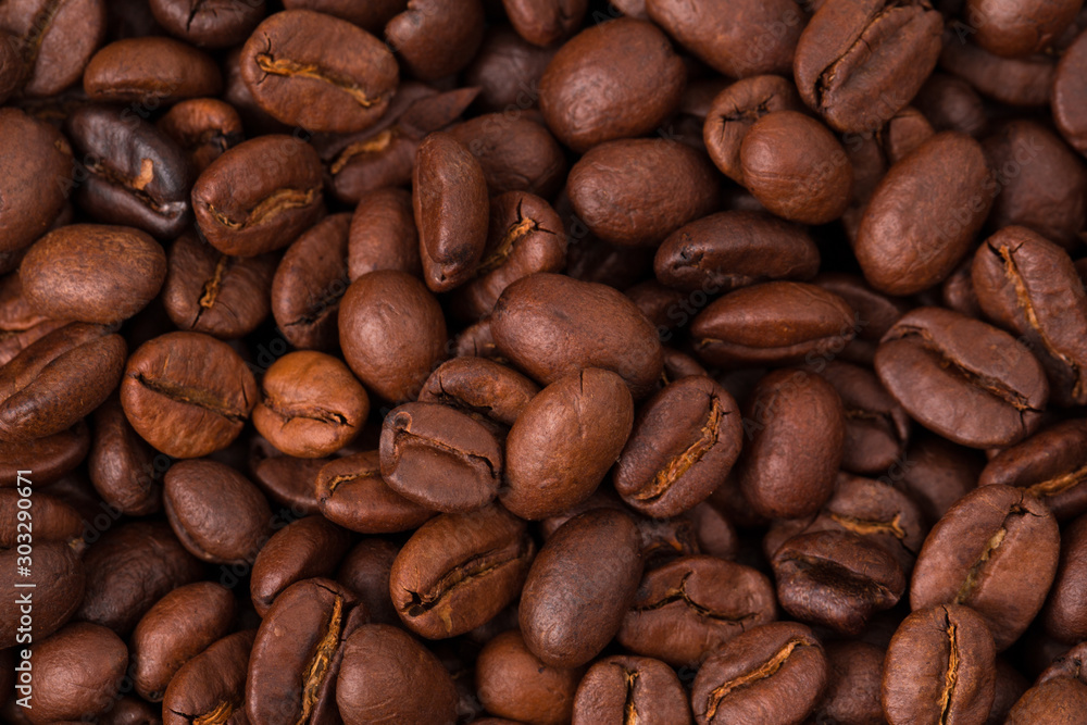 roasted coffee beans, can be used as background roasted coffee beans, can be used as background