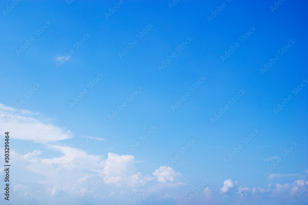 Blue sky background and white clouds soft focus, and copy space Blue sky background and white clouds soft focus, and copy space
