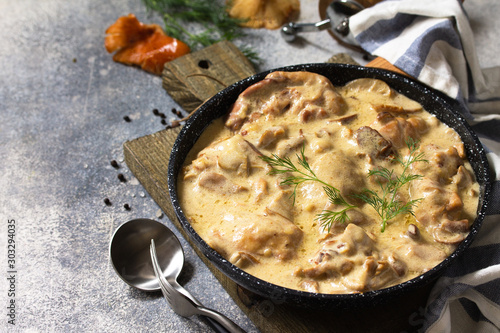 Billede på lærred Fricasse - French Cuisine
