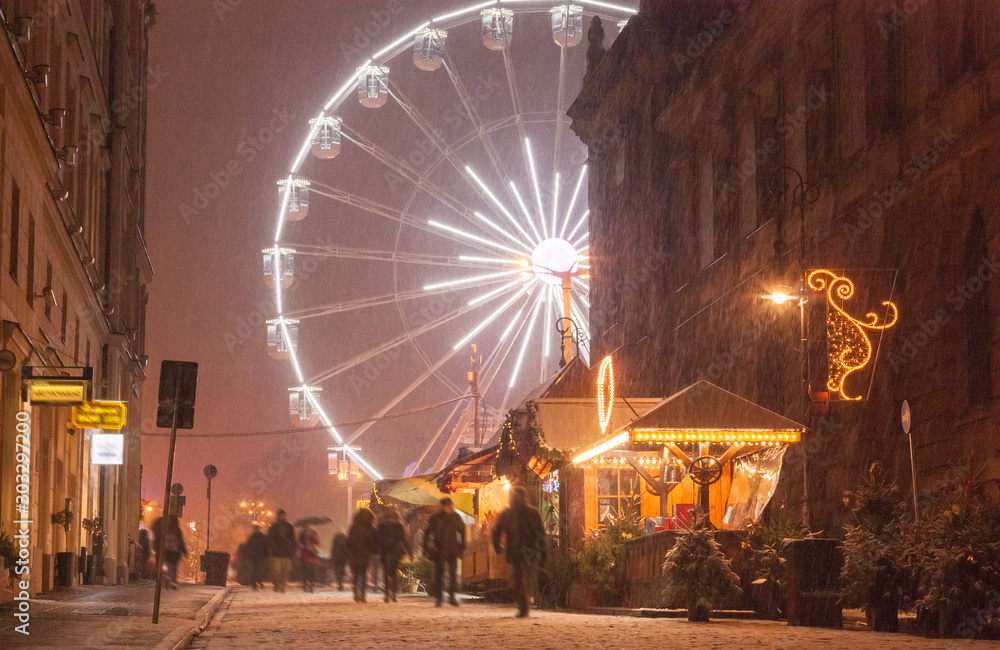 Christmas fair in Poznan, Poland
