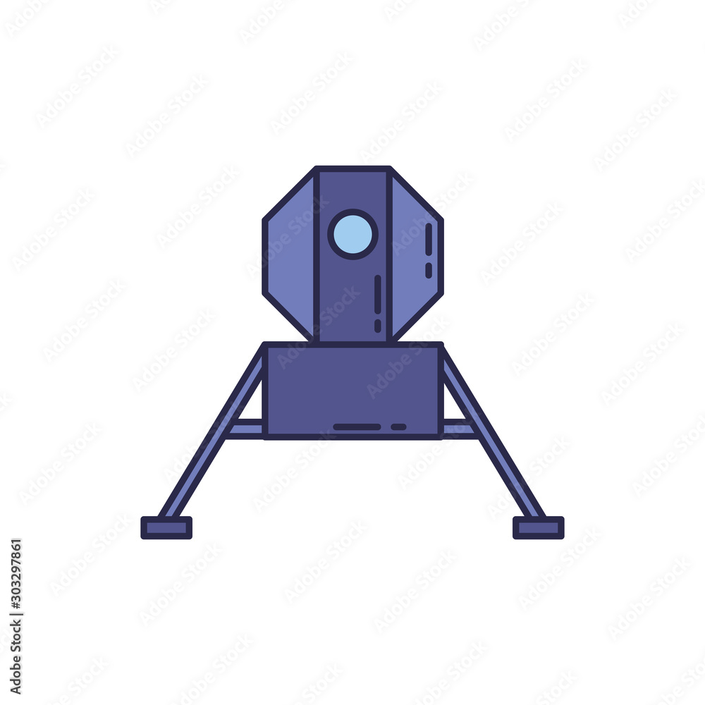 universe space explorer fill style icon universe space explorer fill style icon