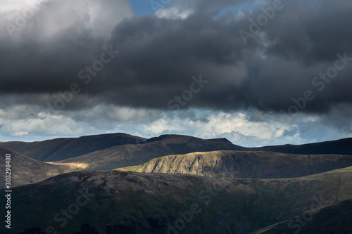 Mountain Range in Lake District National Park