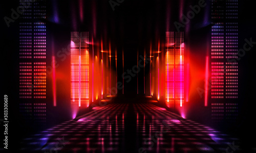 Background of empty show sc...