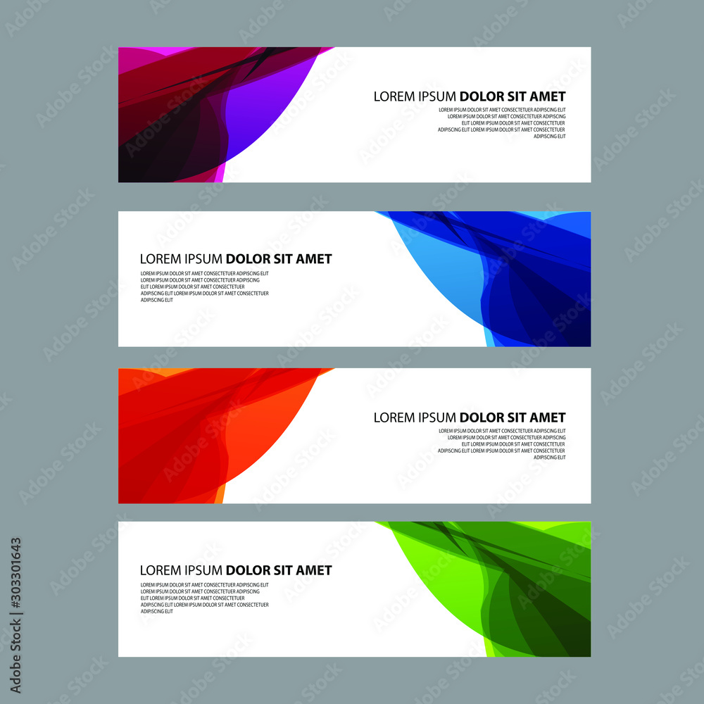 Fototapeta premium Vector Abstract design banner web template