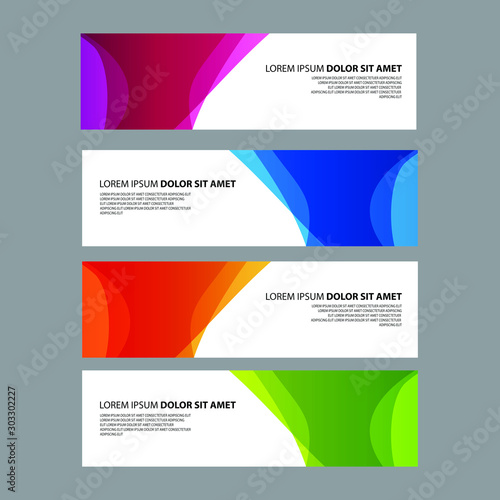 Vector Abstract design banner web template