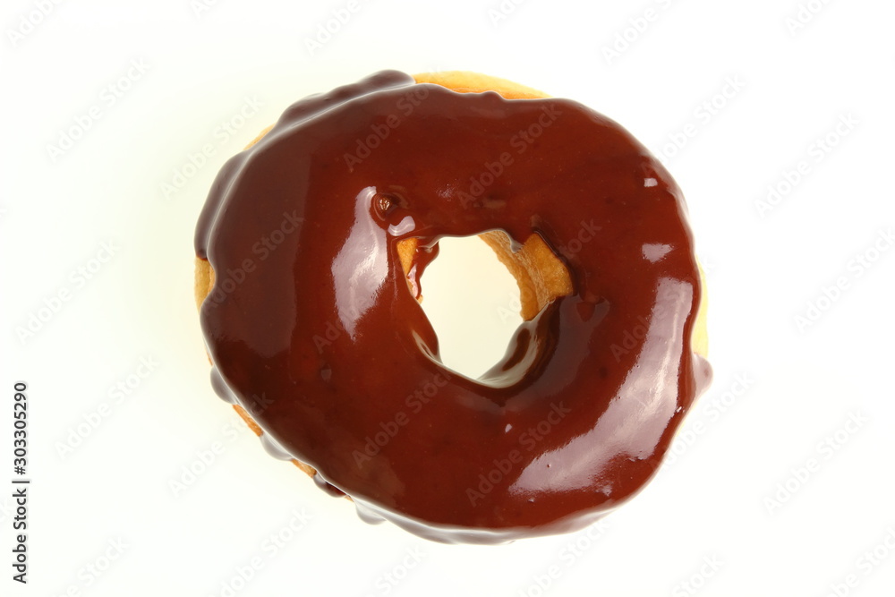 Donut with chocolate glaze Donut with chocolate glaze
