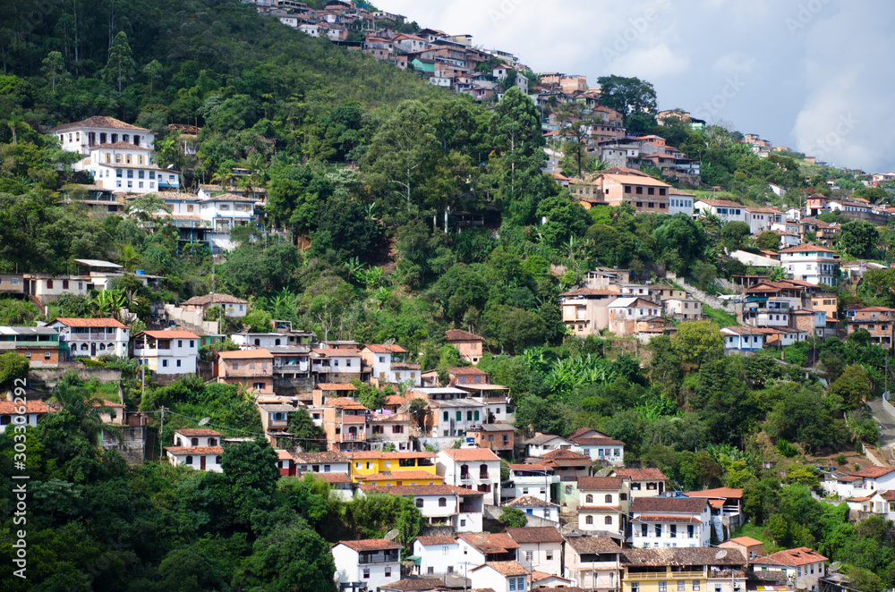 View of Ouro Preto City, Brazil