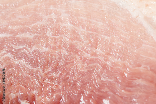 Close up of fresh raw pork meat for background