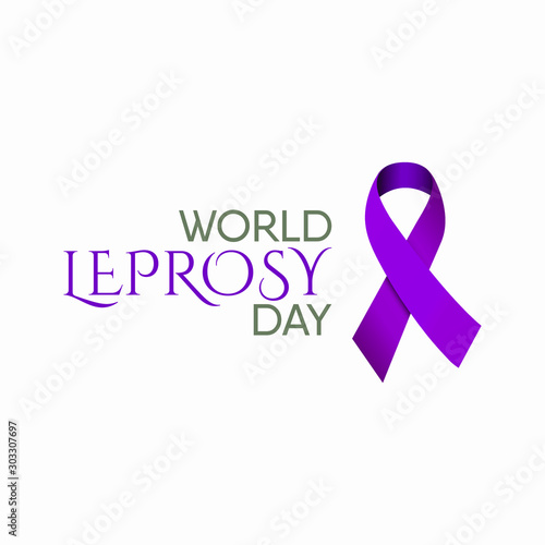 Vector illustration on the theme of World Leprosy Day in January