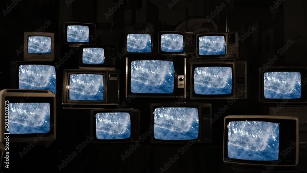Spain and the Barcelona Region as Seen from Space, on Many 80s TVs. Elements of this Video furnished by NASA. Spain and the Barcelona Region as Seen from Space, on Many 80s TVs. Elements of this Video furnished by NASA.