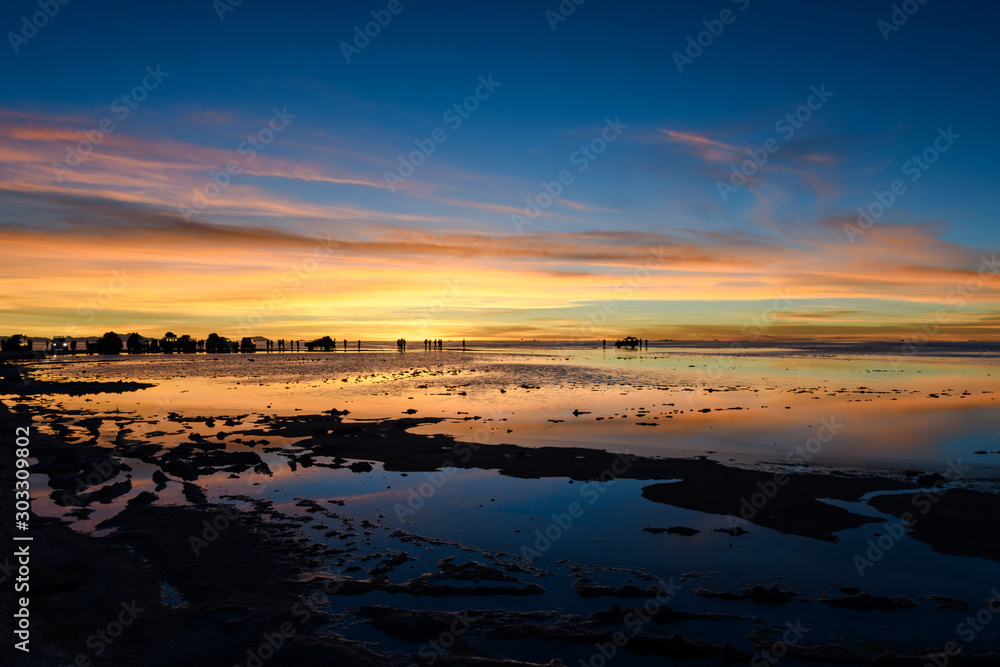 Obraz premium Atardecer Salar de Uyuni