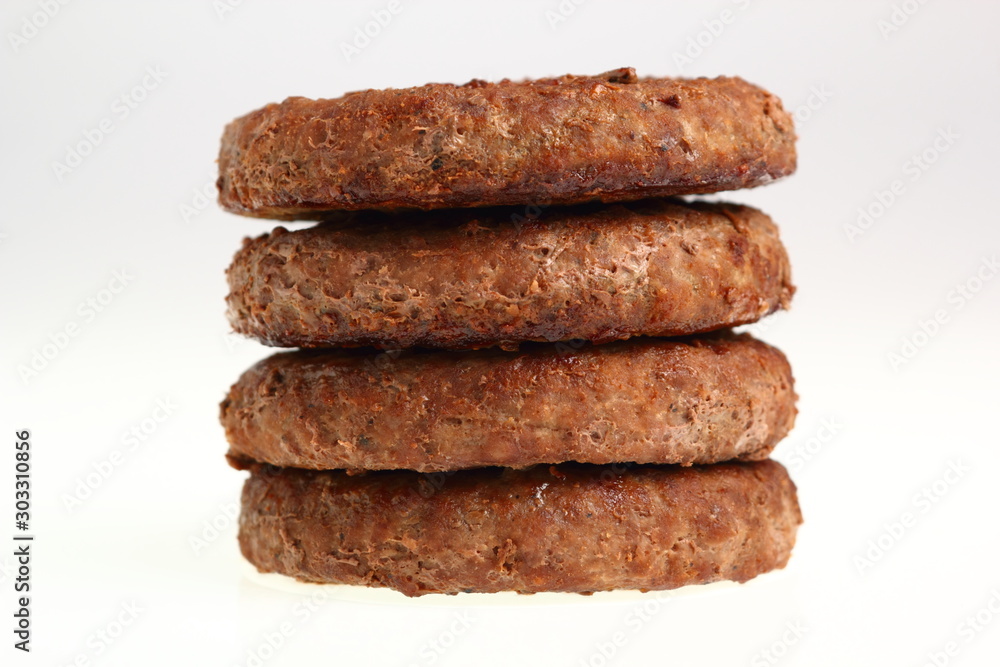 Fried Burger Beef Patty Fried Burger Beef Patty