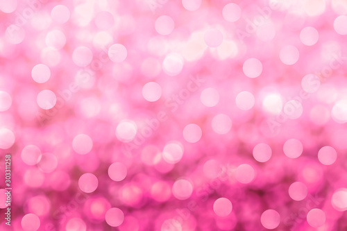 Pink bokeh lights abstract background