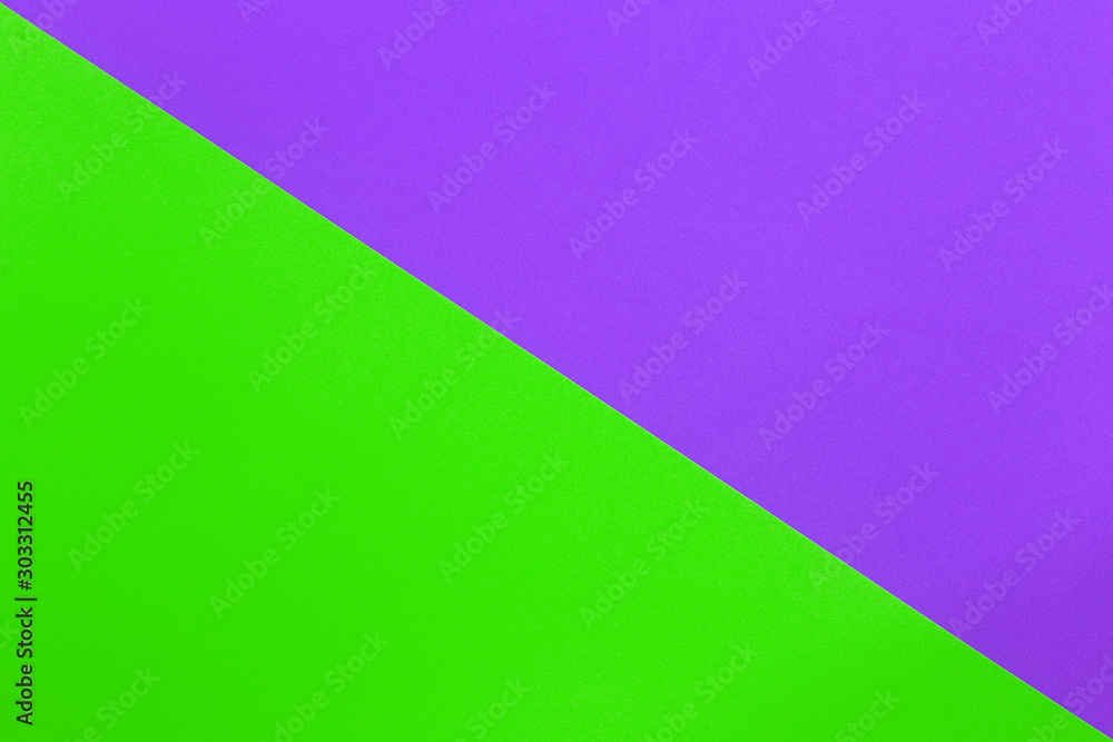 Green and Purple of Cardboard art paper.
