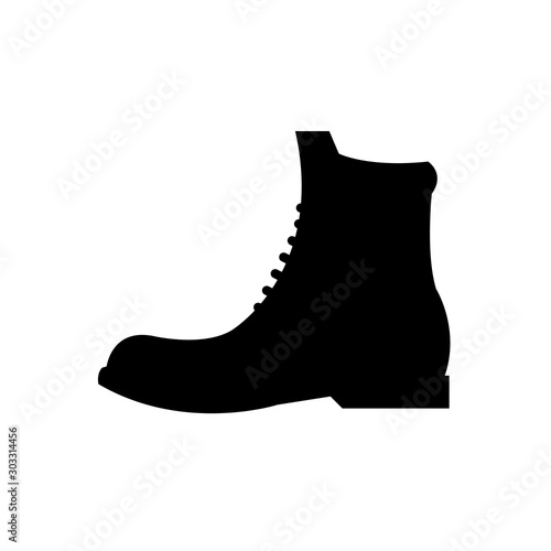Men's shoes icon, logo isolated on white background