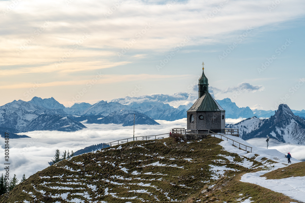 Winterwanderung zum Wallberg bei Föhn