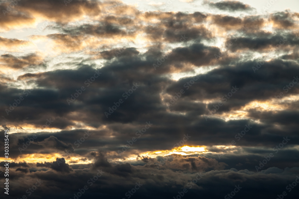 Fototapeta premium dramatic sky with clouds