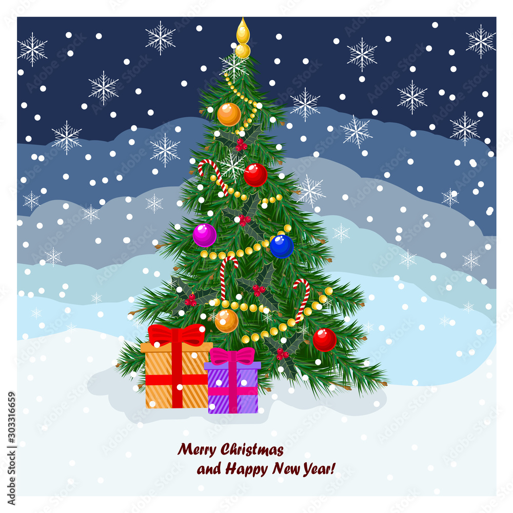Obraz premium Christmas tree