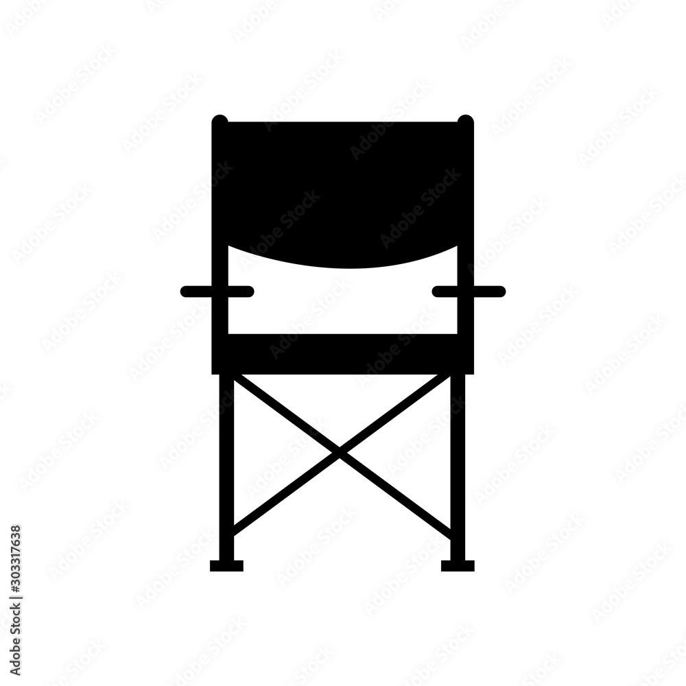 Chair icon, logo isolated on white background Chair icon, logo isolated on white background