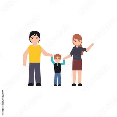 people member family flat image