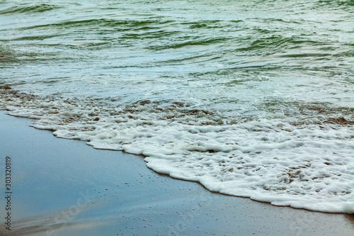 sea waves in a stormy weather