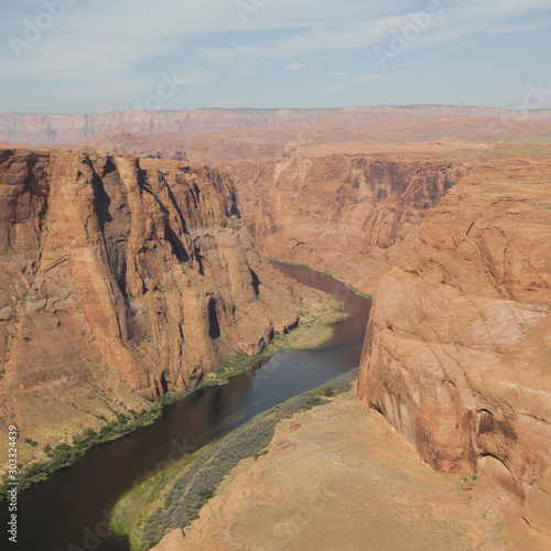 in USA horseshoe and river