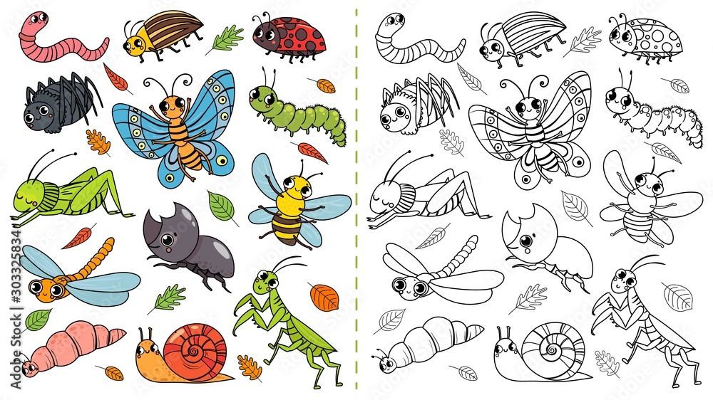 Australian Cartoon Caterpillar Coloring Page for Kids | MUSE AI