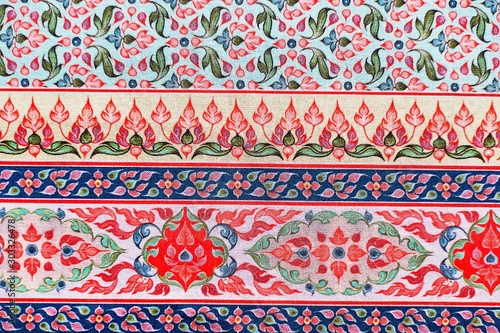 Thai silk ancient fabric handcraft designer textiles peruvian stripe beautiful background detail pattern fashionable
