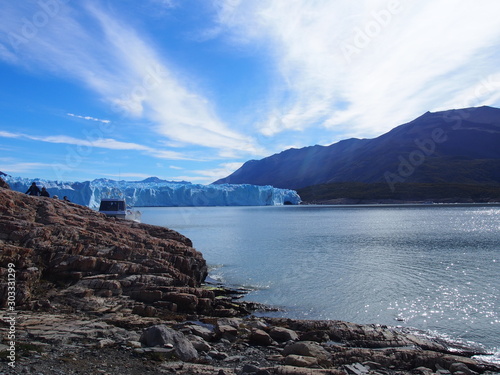 View of the magnificent Perito Moreno Glacier, El Calafate, Los Glaciares National Park near El Chalten, Patagonia, Argentina
