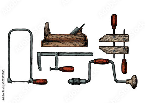 illustration of woodworking tool